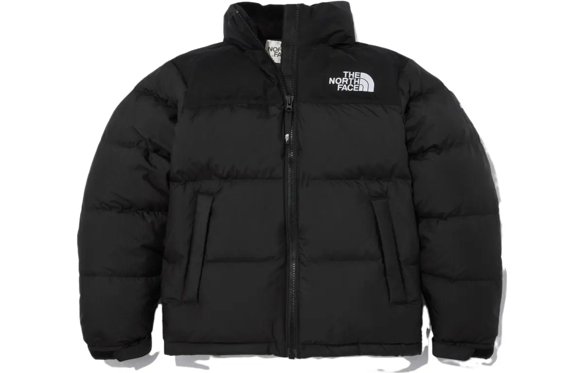THE NORTH FACE Jackets Unisex Black Stand Collar Moderate Straight Fit