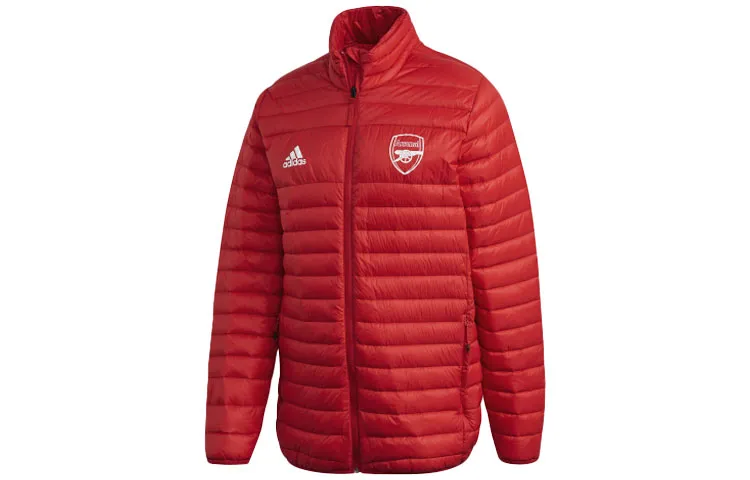 Adidas Arsenal Down Jackets Men's Red Stand Collar Moderate Other