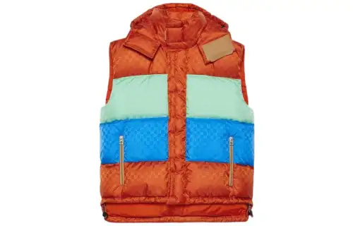 GUCCI Vests Men's Multicolor Stand Collar Other