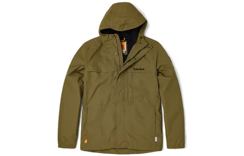 Timberland Outdoor Hiking Waterproof And Windproof Windbreaker Jacket Unisex Dark Olive Green