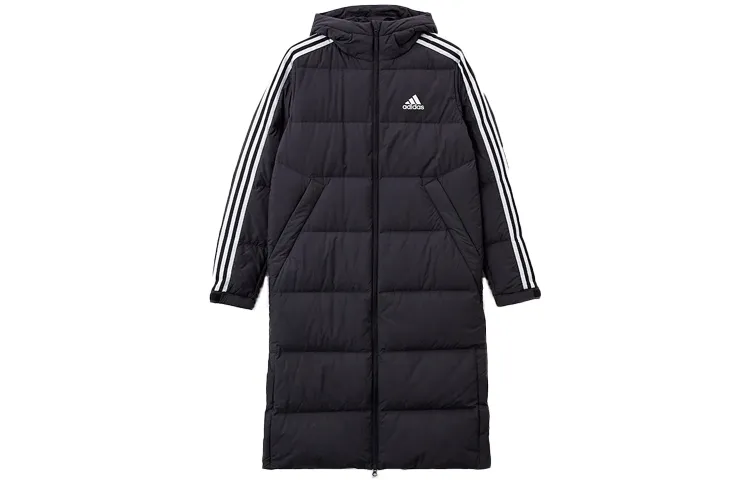 Adidas Hooded Down Jacket International Version, Winter Unisex Black