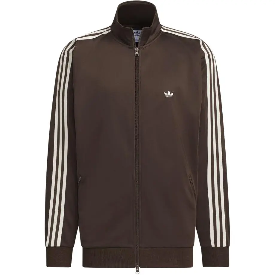 Adidas Originals BECKENBAUERTRACK SUIT AW24 UNITEFIT Jacket Unisex Dark Brown/Iridescent White