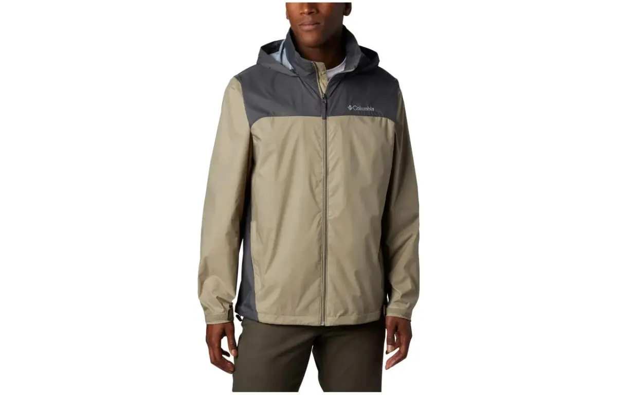 Columbia Jackets Men's Beige Brown Hooded (Non-detachable) Moderate Other