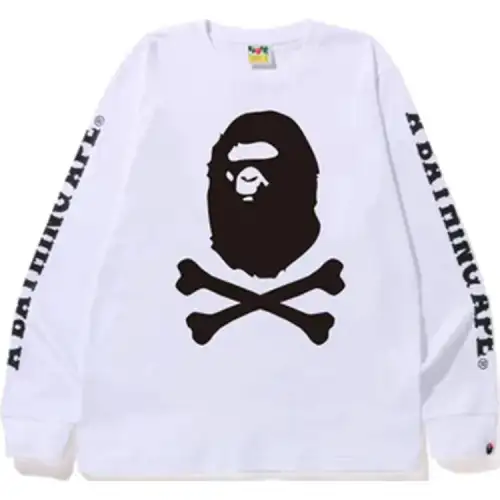 Bape A BATHING APE Crossbone L/S Tee