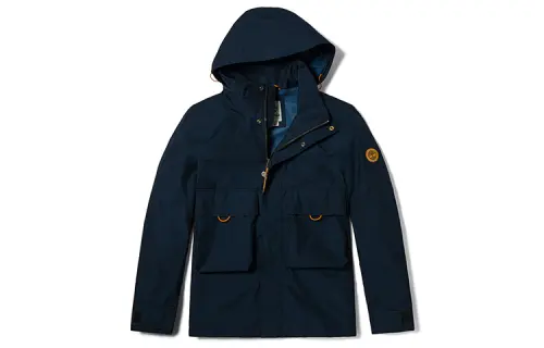 Timberland Windbreaker Jackets Men's Dark Sapphire Hooded Moderate