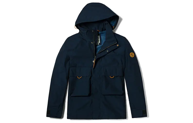 Timberland Windbreaker Jackets Men's Dark Sapphire Hooded Moderate