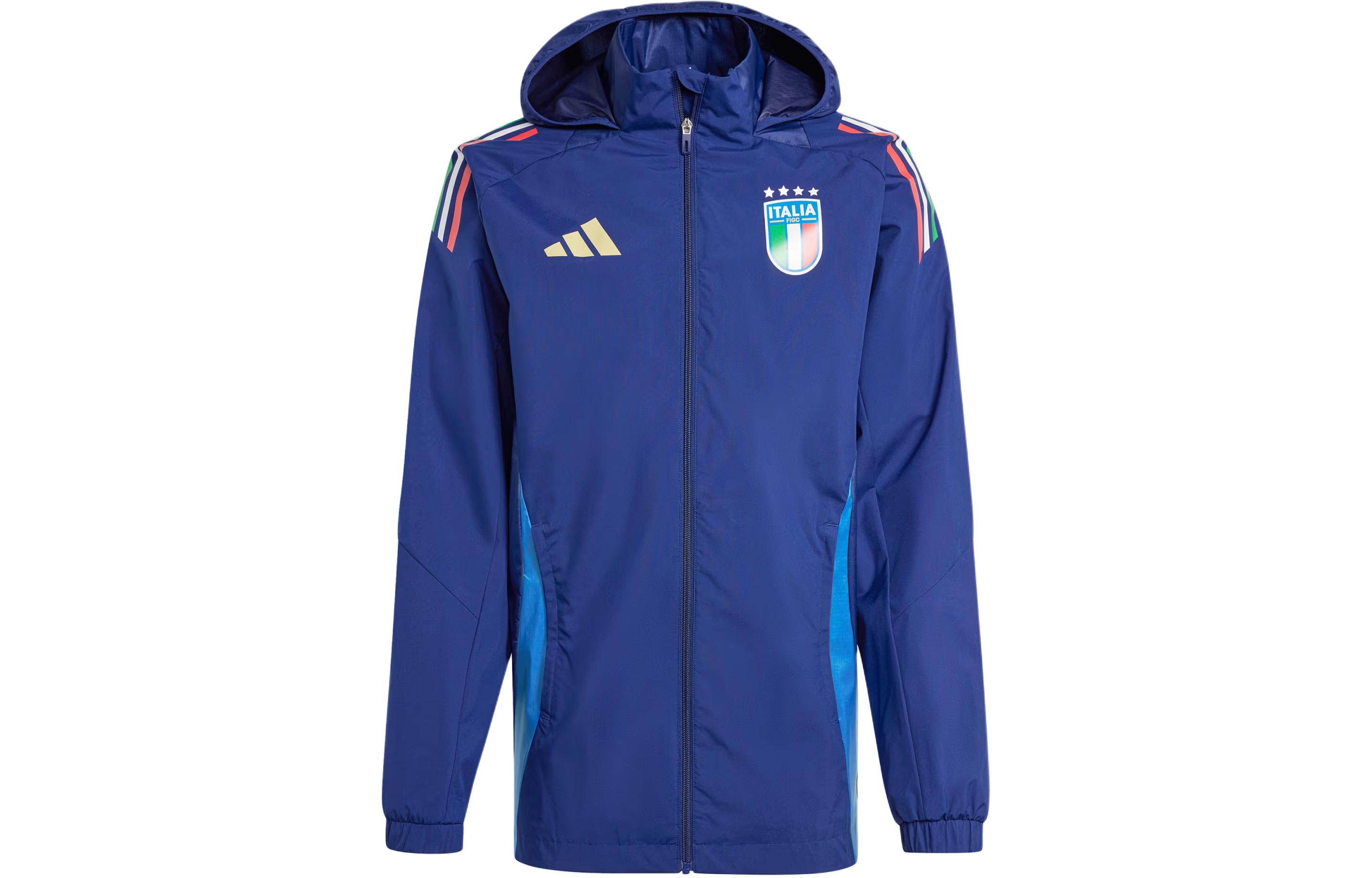 Adidas Italy Tiro 24 Competition All Weather Jacket Jackets & Coats Men's Dark Blue