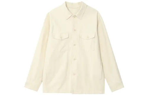 UNIQLO Jackets Unisex Ivory Lapel Moderate Other