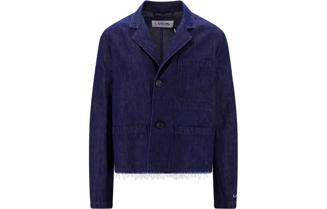 Lanvin Business Suit Coat Men's Blue