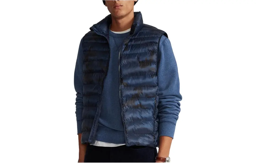 Polo Ralph Lauren Vests Men's Blue Stand Collar Moderate Other
