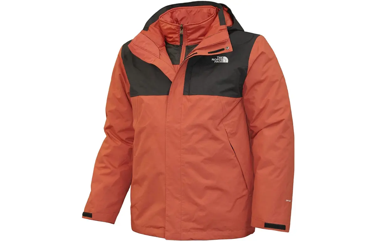 THE NORTH FACE Antora Windbreaker Jackets Men's Spice Red Hooded Moderate