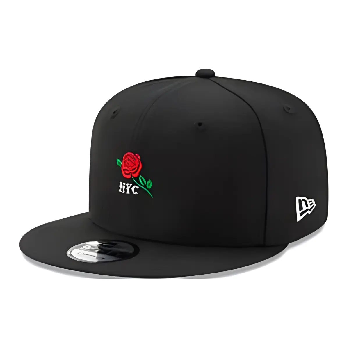 New Era Printed Pattern Cotton Baseball Caps Unisex Black