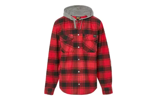 Timberland Jackets Men's Red Hooded Moderate Workwear