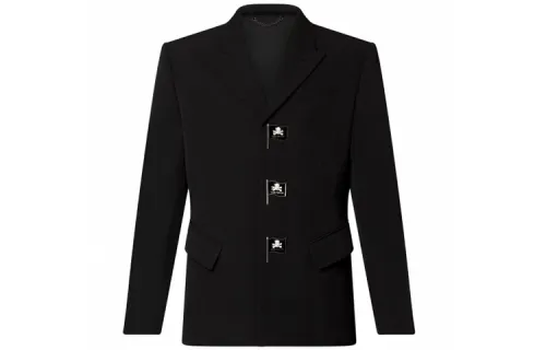 LOUIS VUITTON Business Suit Coat Men's Black