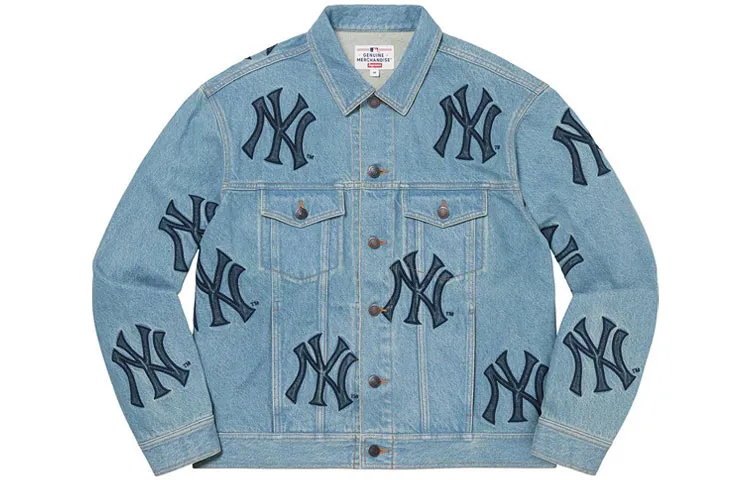 Supreme X New York Yankees Denim Trucker Jacket