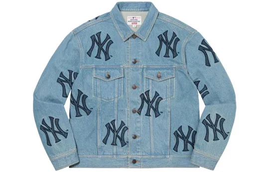 Supreme X New York Yankees Denim Trucker Jacket