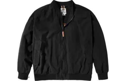 Timberland Jackets Men's Black Baseball Collar Moderate Pilot