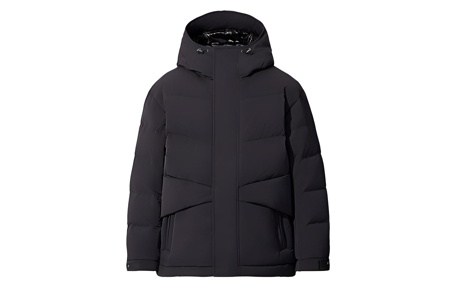 UNIQLO Uniqlo Jil Sander joint model FW20 Jil Sander +J cooperation series high-performance hooded composite zipper down jacket men's black