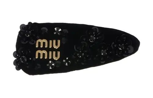MIU MIU Hair Clips Women's Black