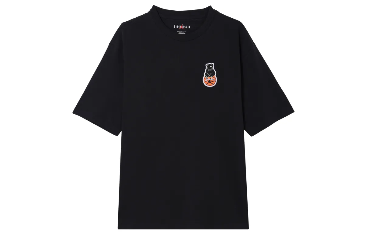 Jordan T-Shirts Men's Black Crew Neck Moderate