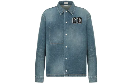 DIOR Dior Quarterly New Products Denim Jacket Men's Blue
