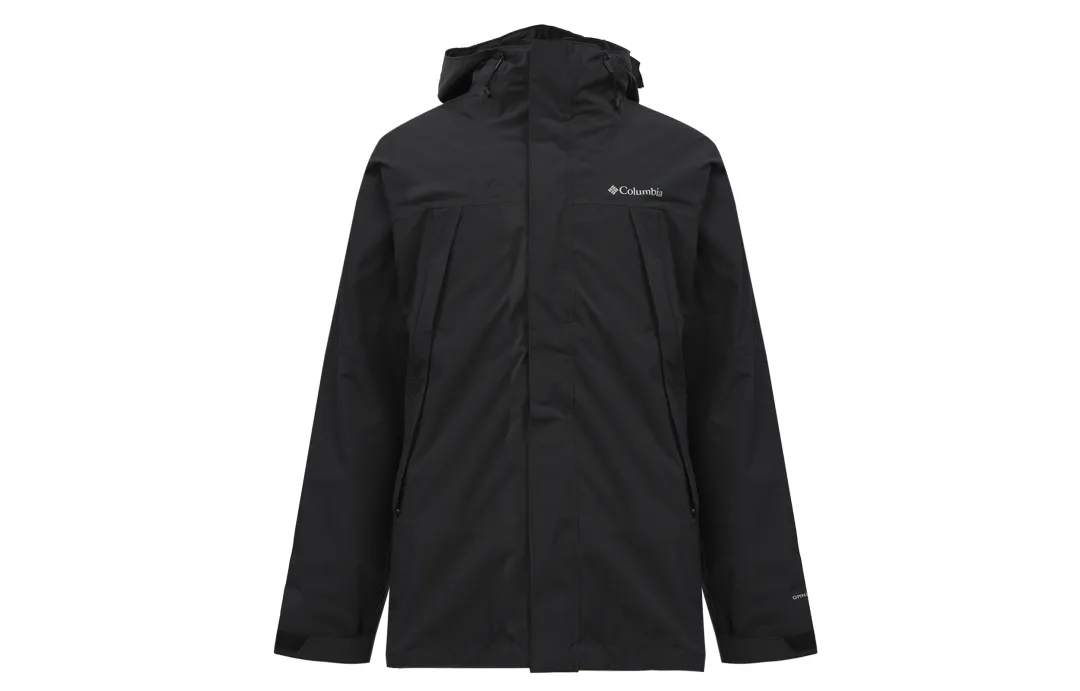 Columbia Omni Heat Hiking Urban Living/Travel/Commuting Waterproof Windbreaker Jacket Men's Black