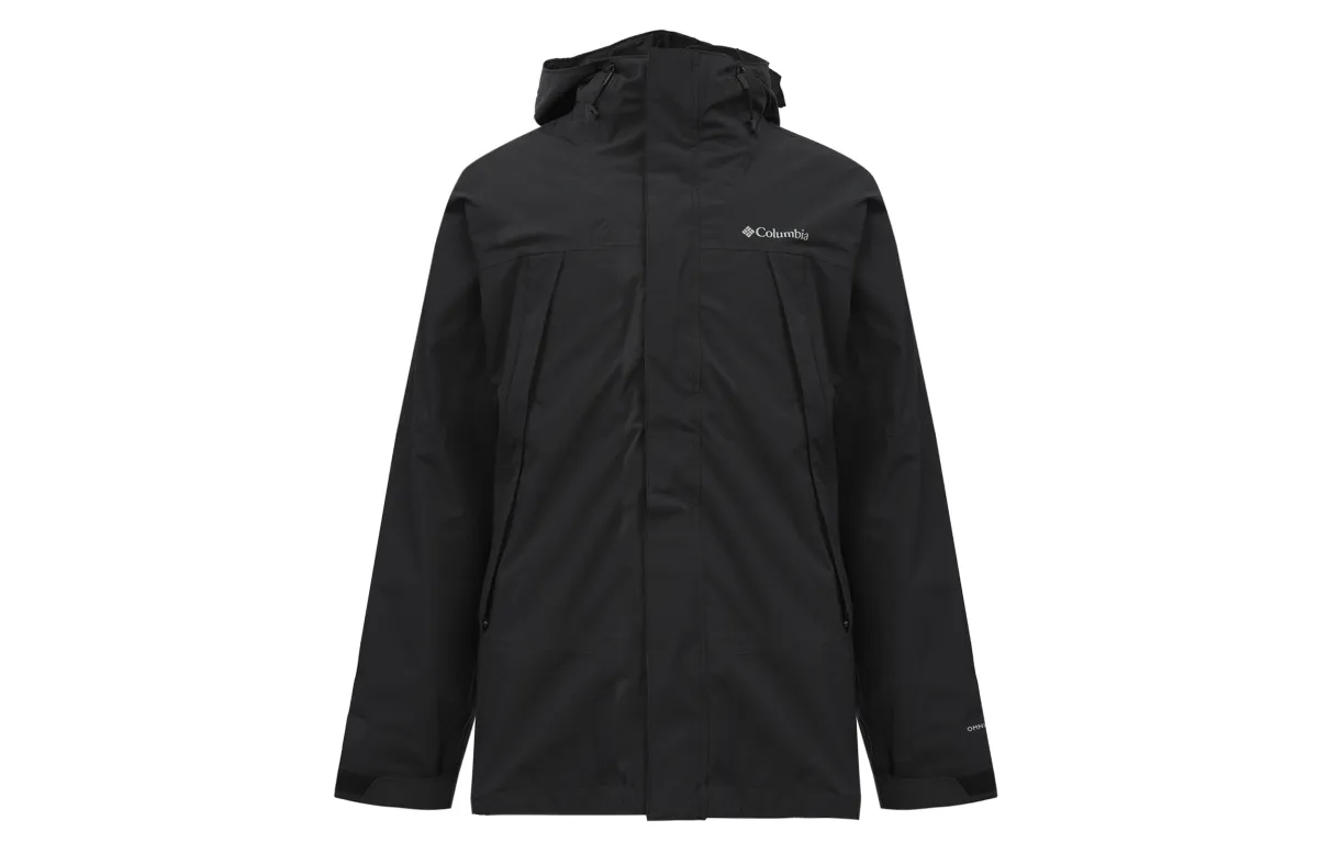 Columbia Omni Heat Hiking Urban Living/Travel/Commuting Waterproof Lightweight Windbreaker Jacket Men's Black