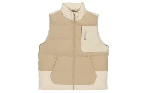 Li Ning Down Vests Men's Khaki Stand Collar Moderate Other