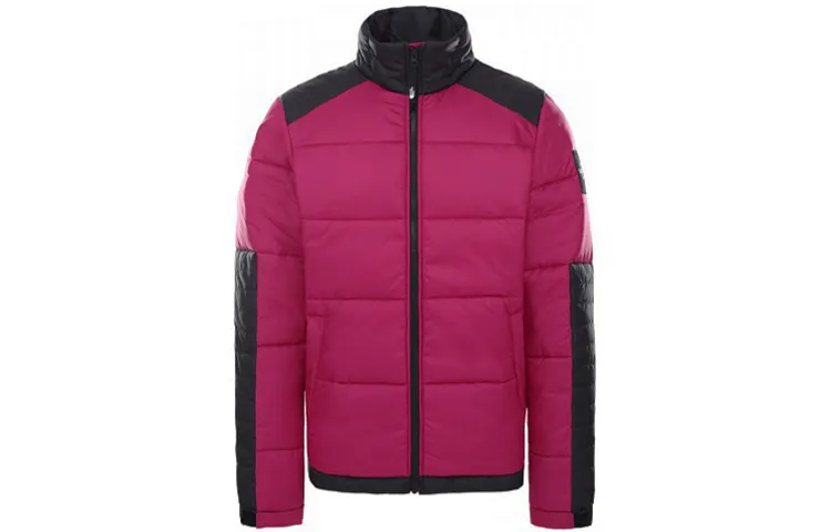 THE NORTH FACE Puffer Jackets Men's Burgundy Stand Collar Moderate Other