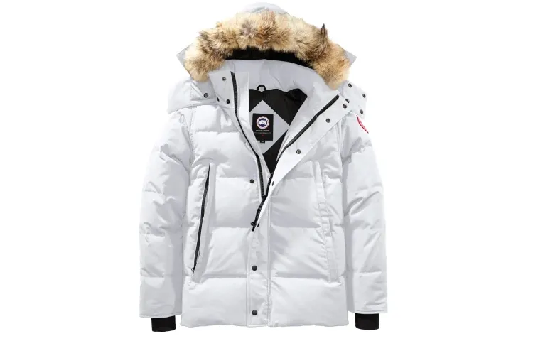 Canada Goose Wyndham Down Jacket Men's Beichen White