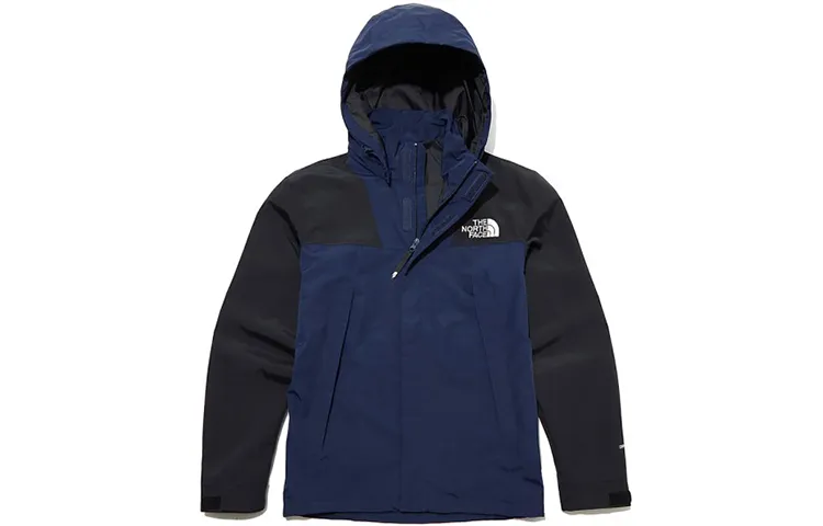 THE NORTH FACE Windbreaker Jackets Unisex Navy Blue Hooded Moderate