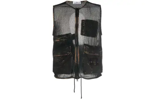 STONE ISLAND SS22 Vest Men's Black