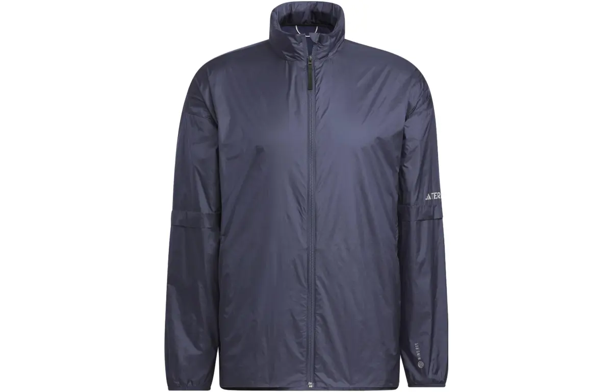 Adidas Jackets Men's Dark Navy Blue Detachable Hood Moderate Other