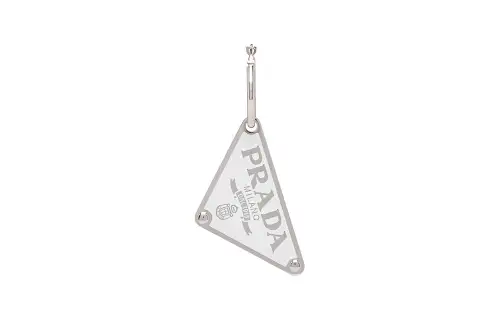 PRADA Symbole Earrings Women's White