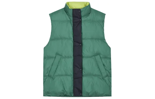 UNIQLO Vests Unisex Turquoise Stand Collar Moderate Other
