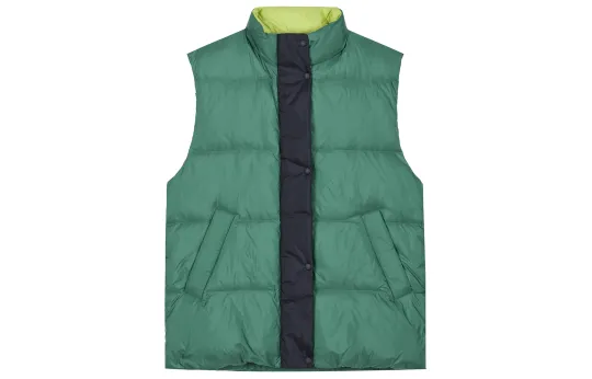 UNIQLO Vests Unisex Turquoise Stand Collar Moderate Other