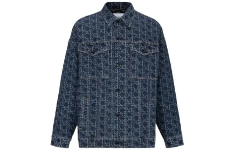 CALVIN KLEIN FW22 Denim Jacket Men's Dark Blue