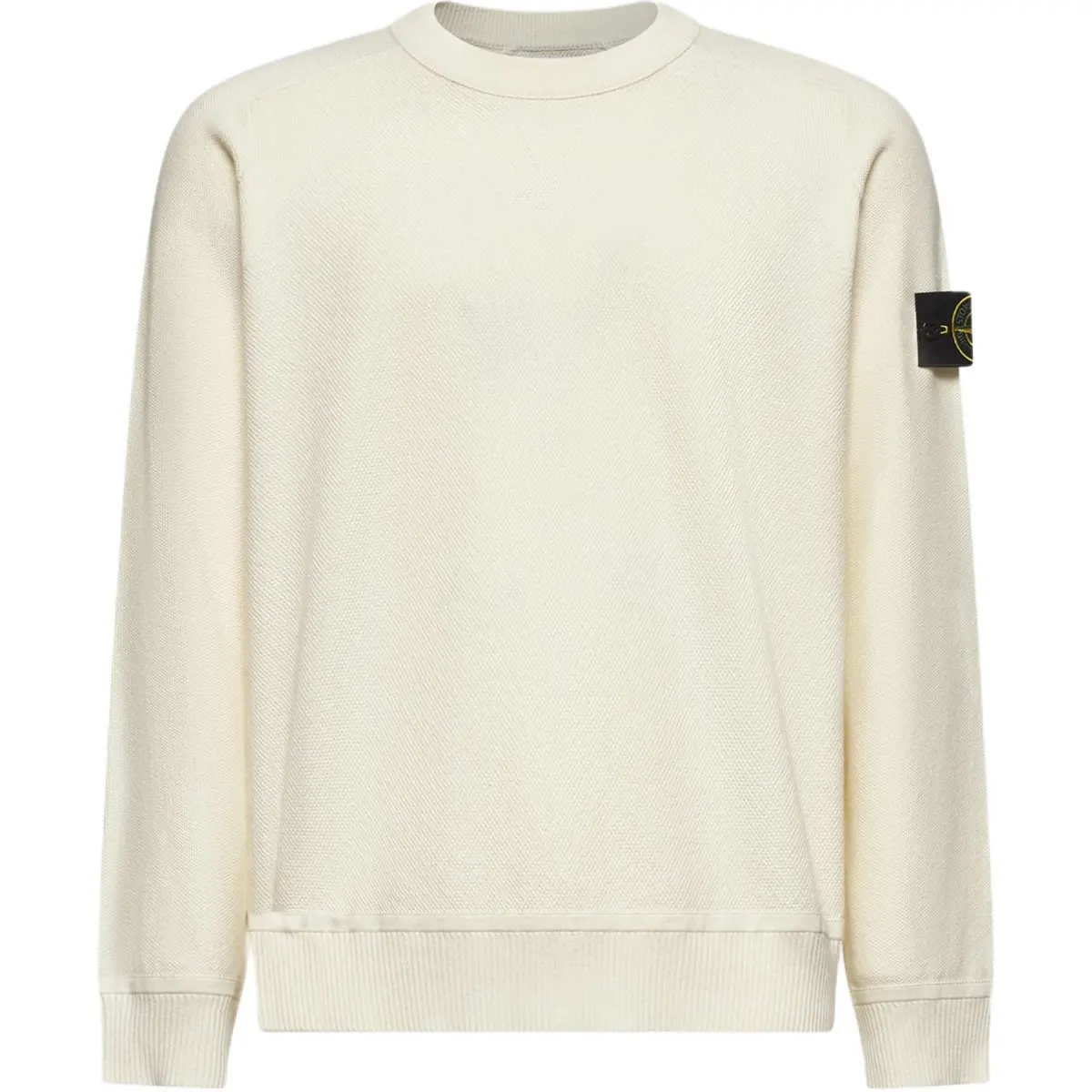 STONE ISLAND Logo Patch Crewneck Sweater