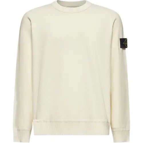 STONE ISLAND Logo Patch Crewneck Sweater