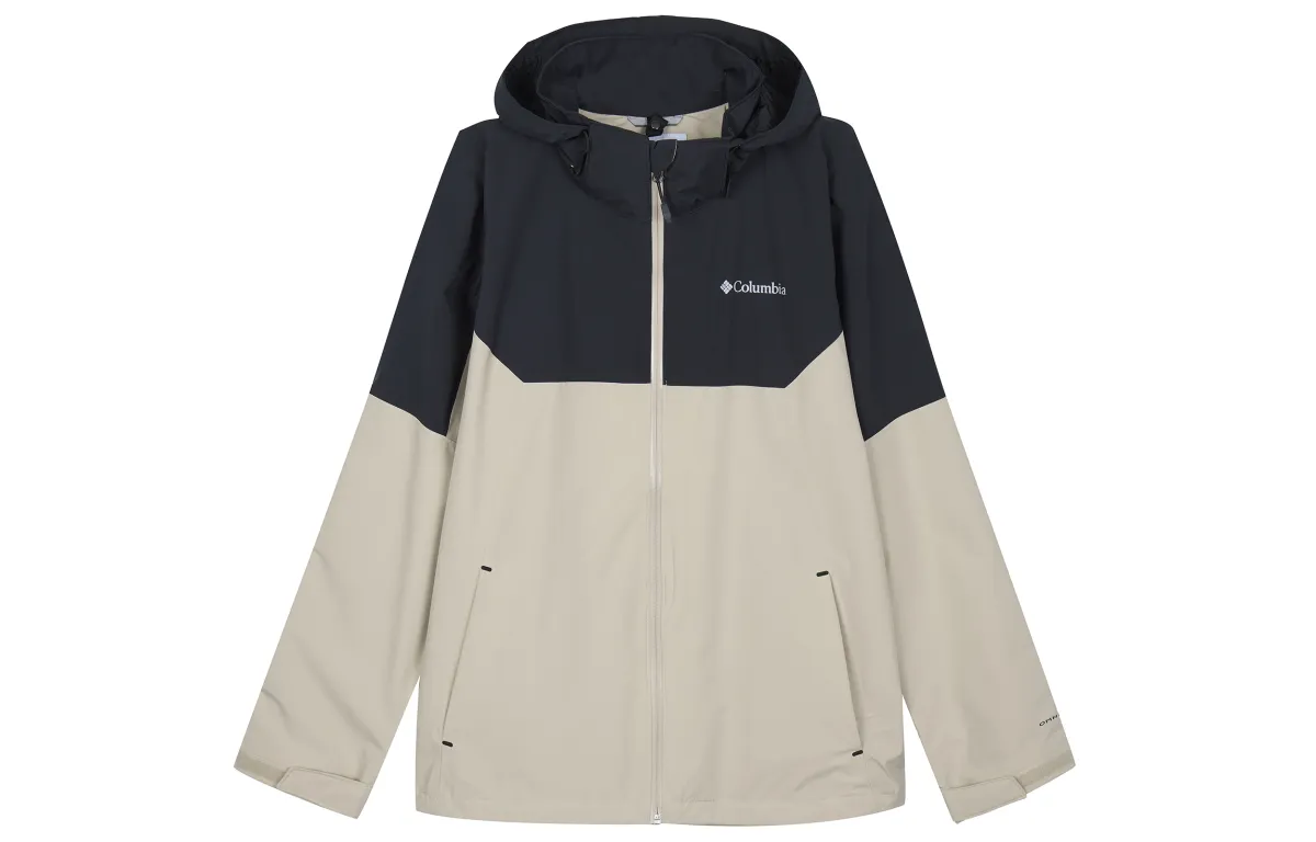 Columbia Waterproof Windbreaker Jacket Unisex Ecru