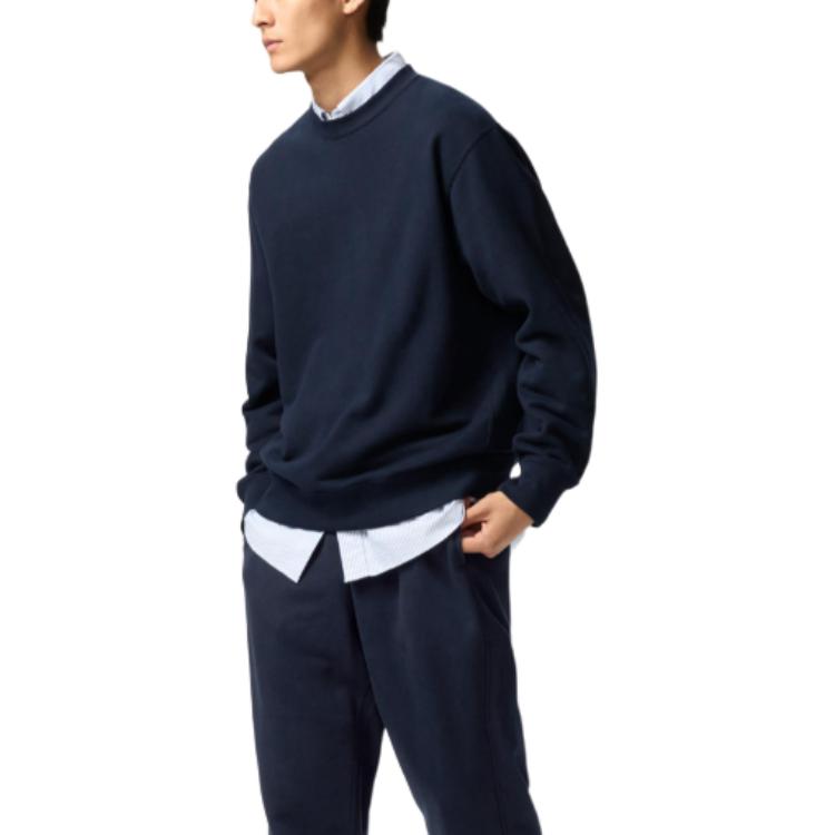 Свитшот UNIQLO SS25 (темно-синий)