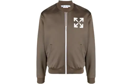 OFF WHITE Jackets Men's Brown Crew Neck Thin Other