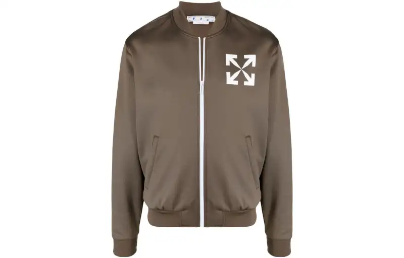 OFF WHITE Jackets Men's Brown Crew Neck Thin Other