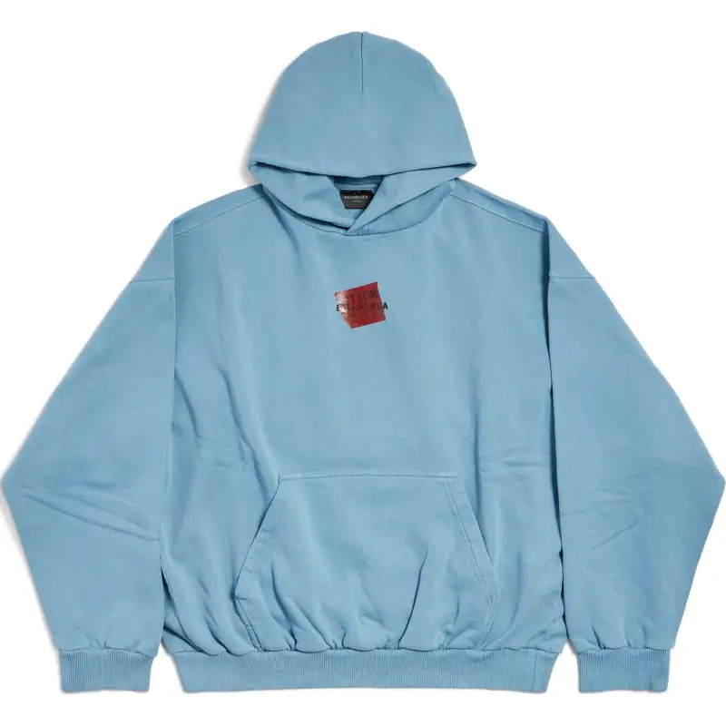 Balenciaga Sweatshirt Regular Fit Men's Blue Gray