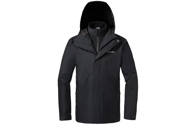 Columbia Waterproof And Windproof To Keep Warm Windbreaker Jacket Men's Black