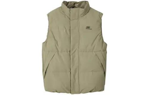 Skechers Sports Life Collection Down Vests Unisex Cashew Nut Coffee/01NC Stand Collar Moderate Other