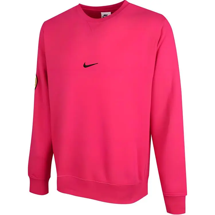 Nike Club Sweatshirts Men's Red Crew Neck Moderate