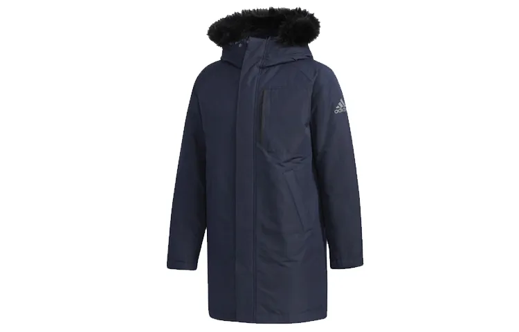 Adidas Down Jackets Men's Legend Ink Detachable Hood Moderate Other