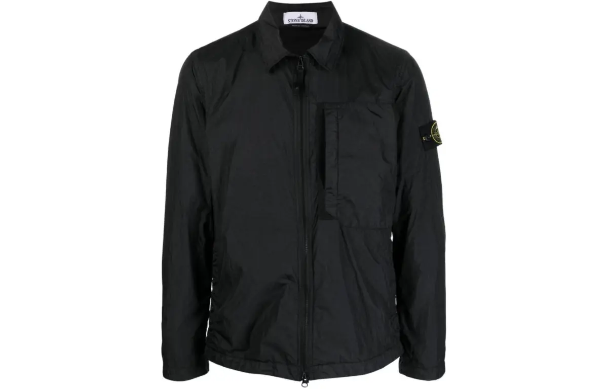 STONE ISLAND Jackets Men's Black Lapel Moderate Other