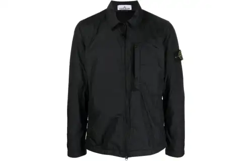 STONE ISLAND Jackets Men's Black Lapel Moderate Other